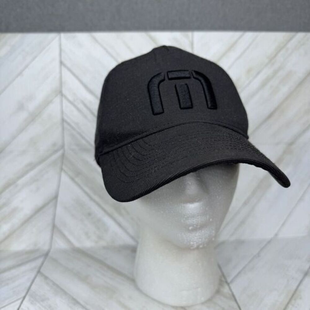 Travis Mathew's‎ Black On Black Baseball Cap Hat SnapBack